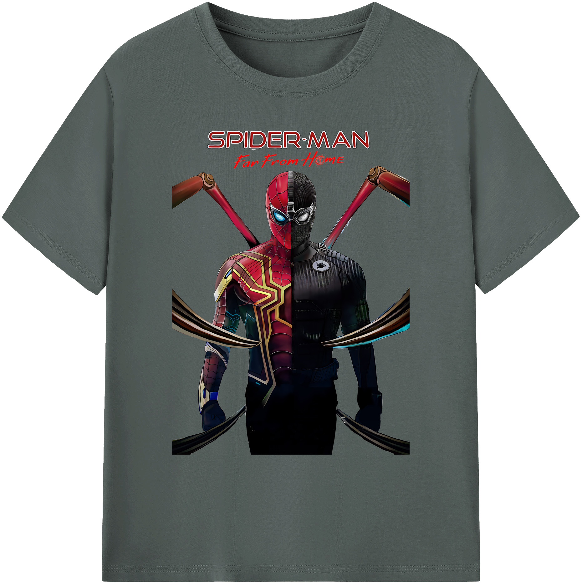 （画像用） Spider Man スパイダーマン 綿100％ メンズ半袖Tシャツ｜肌触りやわらか＆通気性